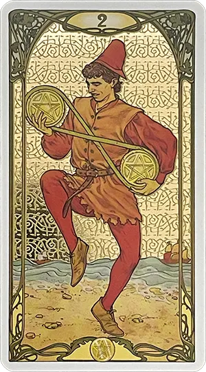 Two of Pentacles Tarot Card
