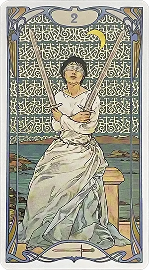 Two of Swords Tarot Card