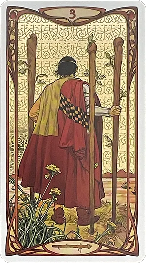 Three of Wands Tarot Card