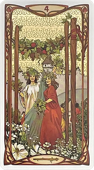 Four of Wands Tarot Card