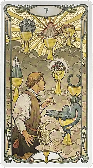 Seven of Cups Tarot Card
