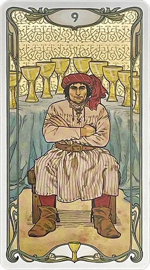 Nine of Cups Tarot Card