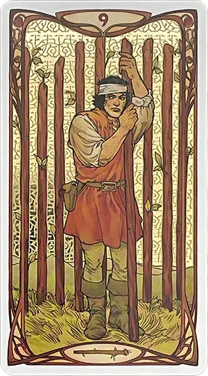 Nine of Wands Tarot Card