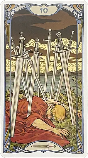 Ten of Swords Tarot Card