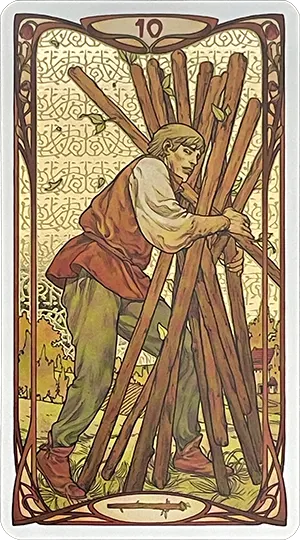 Ten of Wands Tarot Card