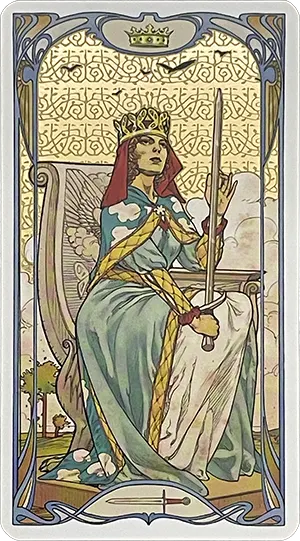 Queen of Swords Tarot Card