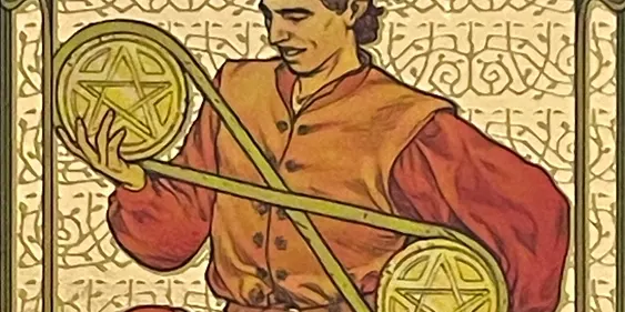 Two of Pentacles Tarot Card thumbnail