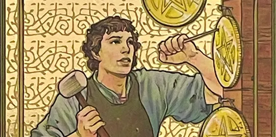 Eight of Pentacles Tarot Card thumbnail