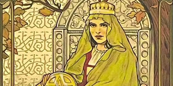 Queen of Pentacles Tarot Card thumbnail