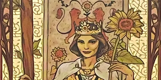 Queen of Wands Tarot Card thumbnail